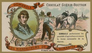 Suklaa Guerin-Boutron kauppakortti, Christophe Mathieu de Dombasle tekijältä French School