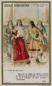 Chocolat Guerin-Boutron -kauppakortti, Historic Words -sarja tekijältä French School