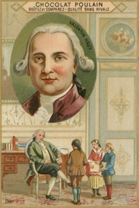 Chocolat Poulain -kauppakortti, Valentin Hauy tekijältä French School
