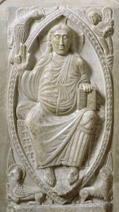 Kristus Majesteetissa, ambulatoriosta (marmori) tekijältä French School