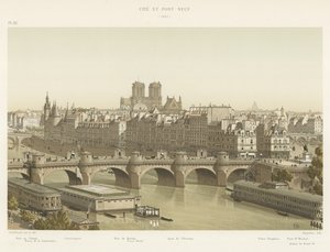 Kaupunki ja Pont-Neuf, 1840 tekijältä French School