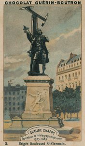 Claude Chappe, ilmalennättimen keksijä, 1763-1805, Erigee Boulevard St-Germain tekijältä French School