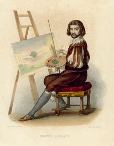 Claude Lorrain (värillinen kaiverrus) tekijältä French School