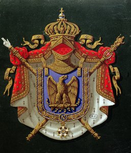Keisari Napoleon III:n (1808-73) vaakuna tekijältä French School