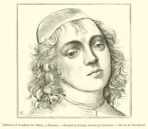 Firenzen Uffizi-gallerian kokoelma, Peruginin muotokuva (kaiverrus) tekijältä French School