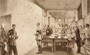 Ranskan ilmailuministeriön komentaja ja henkilökunta kertoivat Gothan ratsian etenemisestä Pariisiin 1914-1919 tekijältä French School