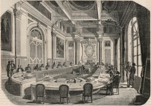 Valtioneuvosto - Komiteahuone - Kaiverrus "Tableau-de-Paris" Edmond Texier 1852 tekijältä French School