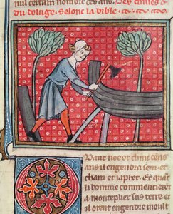 Veneen rakentaminen, Guiart des Moulinsin Bible Historialesta