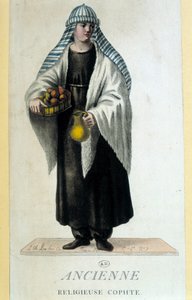 Koptilainen nunna Egyptissä 1700-luvulla tekijältä French School