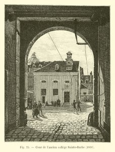 Entisen Sainte-Barbe-opiston piha, 1830 tekijältä French School