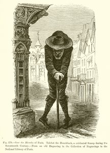 Cour des Miracles of Paris. Talebot the Hunchback, 1700-luvun kuuluisa ryyppyläinen tekijältä French School