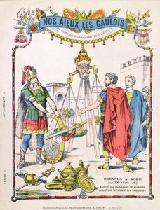 Brennus-legendaa (fl. n. 389 eKr.) kuvaavan koulun harjoituskirjan kansi tekijältä French School