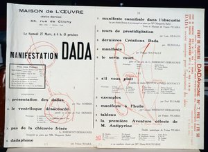 Dadan manifestaatio, noin 1921 tekijältä French School