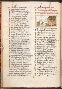 Dame Oiseuse päästää rakastajan sisään Nautintojen puutarhan ovista, Le Roman de la Rosesta c. 1400. tekijältä French School