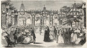 Tanssisalonki rakennettu Lambert-hotellin puutarhaan Ile Saint Louis -kadulle, 2 rue Saint Louis en l