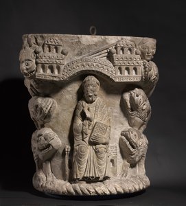 Daniel leijonan luolassa, n. 1125-1150 tekijältä French School