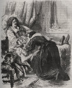 Jean Baptiste (Jean-Baptiste) Poquelin, dit Moliere (1622-1673), kuoli 17. helmikuuta tekijältä French School