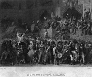 Varajäsen Jean Feraud (tai Ferraud: 1764-1795) kuolema - Thiersin "" Revolution francaise" -kirjassa tekijältä French School