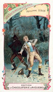 Ranskalainen insinööri ja kemisti Philippe Lebon kuoli 1804 tekijältä French School