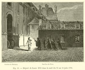 Ludvig XVI:n lähtö yönä 20. ja 21. kesäkuuta 1791 tekijältä French School