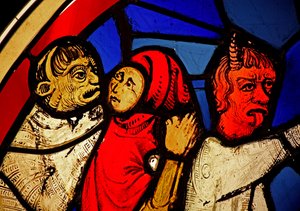 Kuvaa Jobia menettävän laumansa, entinen Ste Chapelle, Bay D tekijältä French School