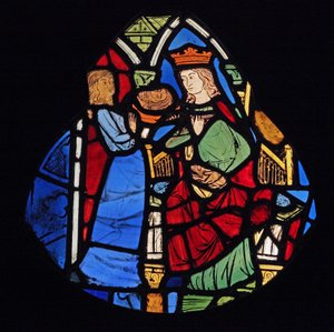Kuvaa Salomea Johannes Kastajan pään kanssa, entinen Ste Chapelle tekijältä French School