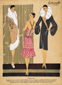 Iltapukujen ja mekkojen mallit Créations Beeristä, Les Idées Nouvelles -lehden malleja tekijältä French School