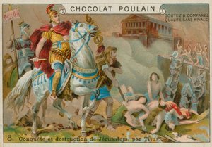 Jerusalemin tuhoaminen Tituksen toimesta, Chocolat Poulain -kauppakortti