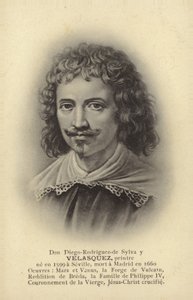 Diego Velasquez, espanjalainen taidemaalari (litografia) tekijältä French School