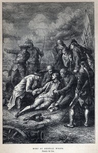 Löytyi Kanada: Kenraali James Wolfen (1727-1759) brittiarmeija kuoli Quebecin taistelussa 13. syyskuuta tekijältä French School