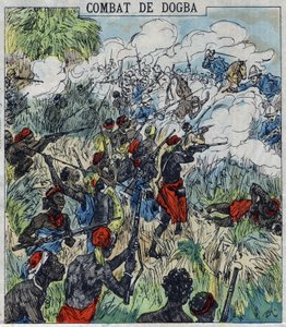Dogba-taistelu kenraali Doddsin tutkimusjoukon ja Behanzinin joukkojen välillä. Dahomey tekijältä French School