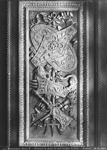 Ovipaneeli, Henri II tyyli, n.1556 (kullattu puu) tekijältä French School