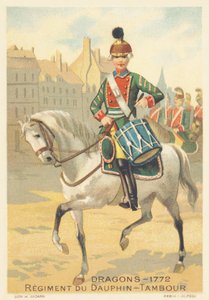 Dragoons, Regiment du Dauphin, Drambour vuonna 1772 tekijältä French School