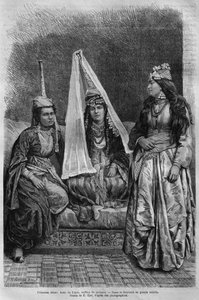 Druuseprinsessa, Syyriasta tänään. Matkustaa Foinikiassa, Libanonissa ja Juudeassa. Louis Charles Emile Lortetin 1875-1880, 1884 (bw-kaiverrus) tekijältä French School