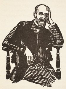 Durkheim, kopio Boris Mestchersky (k.1957), kuvitus Histoire de la Nation Francaisesta, Sciences, Volumes I & II, kirjoittanut Gabriel Hanotaux (1853-1944), 1924 tekijältä French School