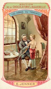 Edward Jenner, englantilainen lääkäri ja tiedemies, joka löysi rokotteen isorokkoa (chromolitho) vastaan tekijältä French School