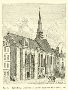 Sainte-Genevieve des Ardentsin kirkko, rue Neuve-Notre-Dame, 1704 tekijältä French School