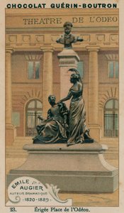 Emile Augier, näytelmäkirjailija, 1820-1889, Erigee Place de l