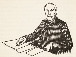 Emile Boutroux, kopio Boris Mestchersky (k.1957), kuvitus Histoire de la Nation Francaise, Sciences, Volumes I & II, kirjoittanut Gabriel Hanotaux (1853-1944), 1924 tekijältä French School
