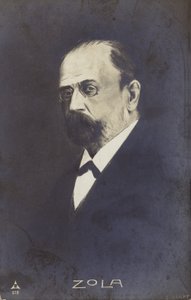 Emile Zola (1840-1902), ranskalainen romaanikirjailija, toimittaja ja näytelmäkirjailija (litografia). tekijältä French School