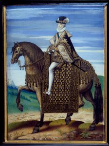 Henri IV:n (1553-1610) ratsastusmuotokuva tekijältä French School