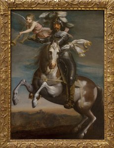 Ludvig XIII:n (1601-1643) ratsastusmuotokuva. Maalausta noin 1630. Art francais 1600-luku. Musée des Beaux Arts de Rouen. tekijältä French School