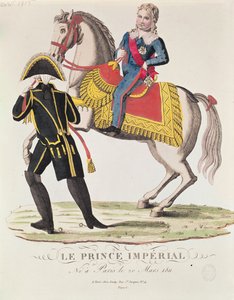 Napoleon II:n (1811-32) Rooman kuninkaan ratsastusmuotokuva huhtikuussa 1815