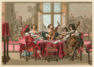 Eurooppa XVII vuosisadan puku tekijältä French School
