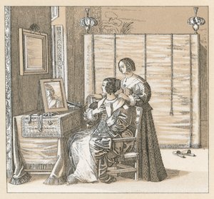 Eurooppa XVII vuosisadan puku tekijältä French School
