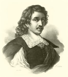 Eustache Le Sueur tai Lesueur, muotokuva (kaiverrus) tekijältä French School
