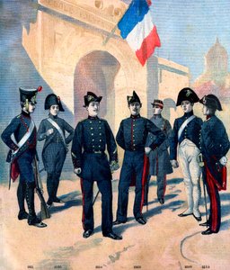 Ecole Polytechnique de Parisin oppilaiden univormujen ja heidän kaksisarvisen kehitys vuosina 1796-1894 tekijältä French School
