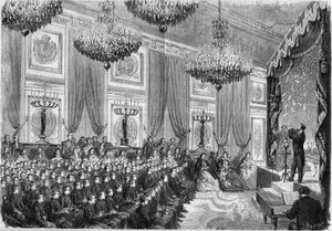 Henri Robinin (noin 1803-1874) suorittamat fysiikan kokeet Lycees de Parisin parhaiden opiskelijoiden kunniaksi, Prinssi keisarillisen esitys Tuileries