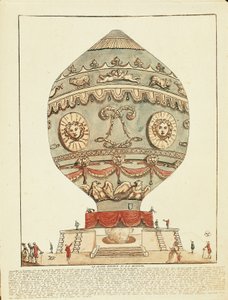 Montgolfier-veljesten kokeilu kuumailmapallolla La Muetten linnassa 21. marraskuuta tekijältä French School
