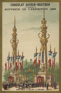 Näyttely 1889 - Suklaamatkamuisto tekijältä French School